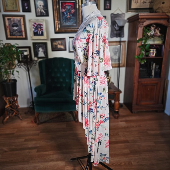 LIFE Love is for Eternity Floral Print High Low Boho Fairy Dress Women's M - Picture 5 of 7